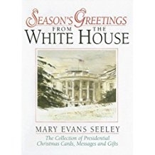 Seasons Greetings, from Presidential Book collection a vintage hard back book from The White House Gift Shop with gold foil seal on back cover