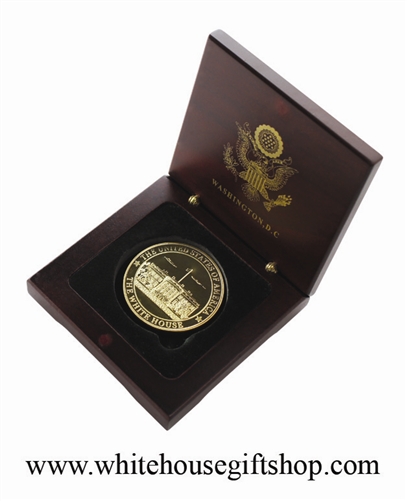 White House and Seal of the President Coin in Case