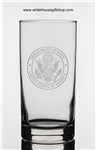 Department of State 15.5 OZ Highball Glass, USA Artisan Hand Engraved, Lead Free