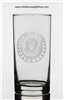 The White House 15.5 OZ Highball Glass, USA Artisan Hand Engraved, Lead Free