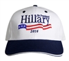 Hillary Clinton for President, white Signature hat or cap from the White House Gift Shop and Gifts Collection for Presidential Campaign 2016 and Inauguration 2017/