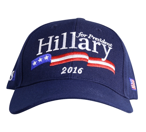 Hillary Clinton for President, royal blue Signature hat or cap from the White House Gift Shop and Gifts Collection for Presidential Campaign 2016 and Inauguration 2017/