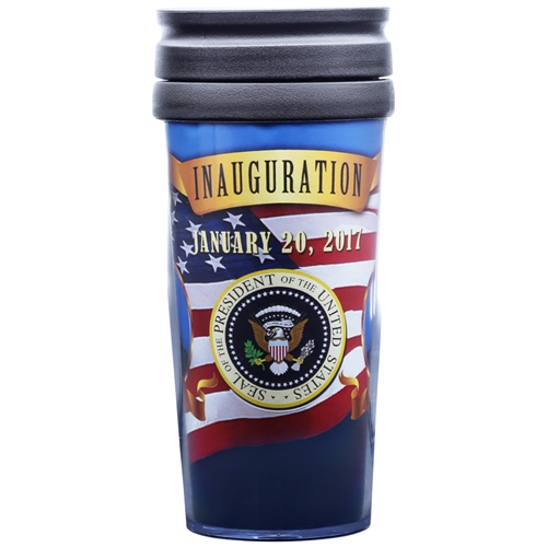 President Donald J. Trump and Vice President Pence Inauguration Travel Mug from the White House Gift Shop