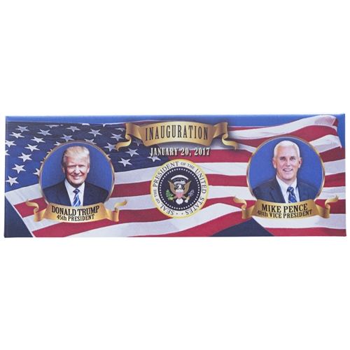 President Donald J. Trump and Vice President Pence Inauguration Bumper Magner from the White House Gift Shop