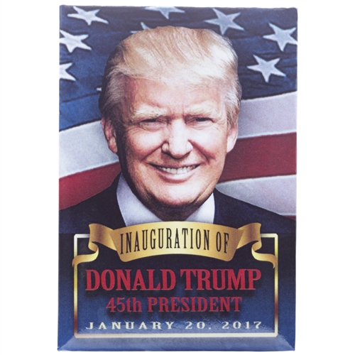 President Elect Donald J. Trump 45th President Inauguration 2" x 3" Magnet