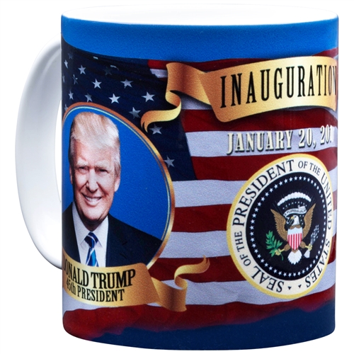 President Donald J. Trump and Vice President Pence Inauguration Official Photo Mug from the White House Gift Shop