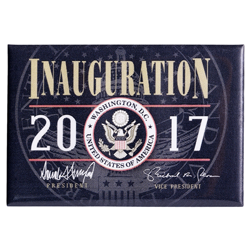 President Elect Donald J. Trump 45th President Inauguration 2" x 3" Magnet