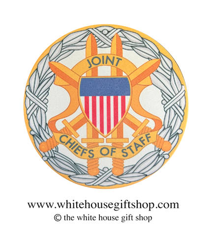 Joint Chiefs of Staff Coasters Set of 4, Designed at Manufactured by the White House Gift Shop, Est. 1946. Made in the USA