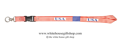 USA American Flag Lanyard