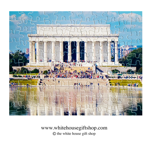 The Lincoln Memorial, 110 Piece Jigsaw Puzzle, Made in USA!