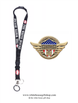 Doctors, Physicians, Heroes of COVID-19, Gold Pin for Lanyard, Uniform, or Lapel. Designed by graphic artist Anthony F. Giannini for the original Secret Service White House Gift Shop.