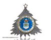 Department of the Air Force Christmas Ornament Inspired by the Lockheed F-117 Nighthawk