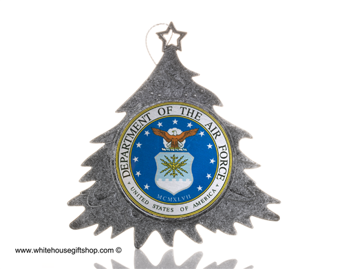 Department of the Air Force Christmas Ornament Inspired by the Lockheed F-117 Nighthawk