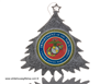 United States Marine Corps Christmas Ornament Inspired by the Lockheed F-117 Nighthawk