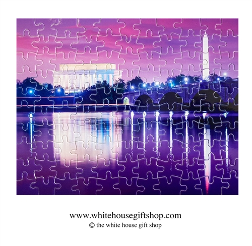 The Washington Monuments Puzzle, 110 Piece Jigsaw Puzzle, Made in USA!