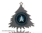 United States Space Force Christmas Ornament Inspired by the Lockheed F-117 Nighthawk