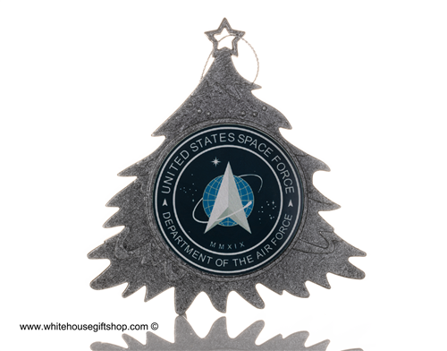 United States Space Force Christmas Ornament Inspired by the Lockheed F-117 Nighthawk