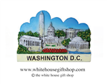 Washington D.C. Monuments, Ceramic Magnet