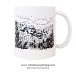 Mount Rushmore National Memorial Coffee Mug, Designed at Manufactured by the White House Gift Shop, Est. 1946. Made in the USA