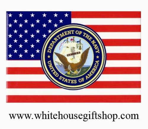 Department of the Navy Magnet with Flag, Magnet