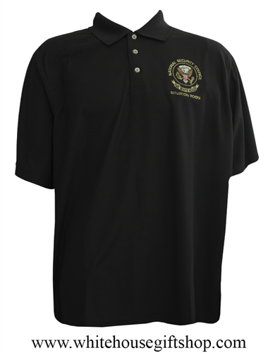 National Security Council Polo Golf Shirt, Black