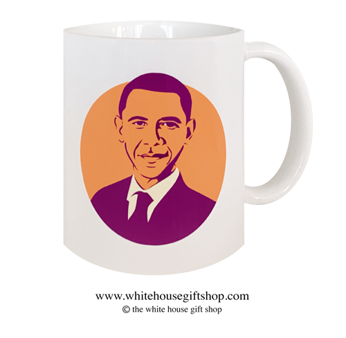 President Barack Obama Coffee Mug, Designed at Manufactured by the White House Gift Shop, Est. 1946. Made in the USA