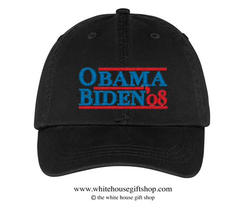 Barack Obama and Joseph R. Biden 2008 Hat in Black, 44th President of the United States, 46th President of the United States, Official White House Gift Shop Est. 1946 by Secret Service Agents