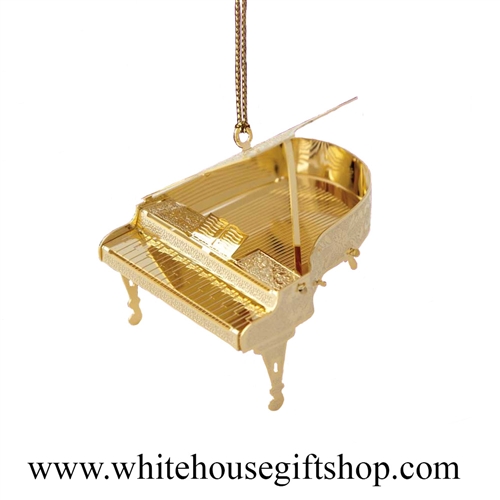 Grand Piano Ornament based on the White House Steinway SOLD OUT, 3-D, 24KT Gold Finished