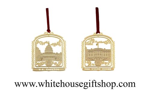 White House Gold Ornament
