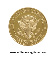 COINS, PRESIDENTIAL SEAL, THE WHITE HOUSE ON REVERSE, 1.5" Diameter Coin, Premium Copper Allow Core and Upgraded Protective Capsule
