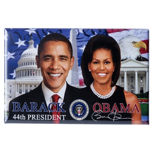 President Obama and First Lady Michelle Obama Photo Magnet