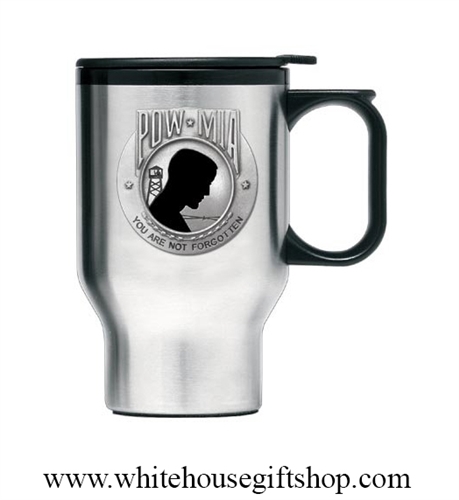 Heritage Pewter POW MIA Travel Mug