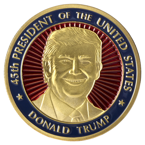 President Donald J. Trump Inaugural Dated Medallion Coin, January 20, 2017, from the Original Official White House Gift Shop