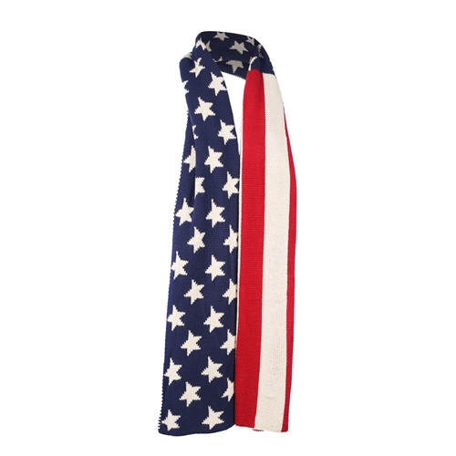 American Flag Knit Scarf