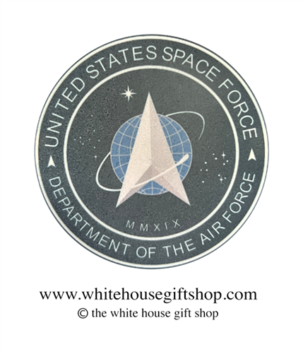 United States Space Force Coasters Set of 4, Designed at Manufactured by the White House Gift Shop, Est. 1946. Made in the USA