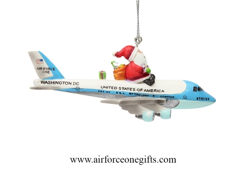 Santa Aboard Air Force One White House Ornaments