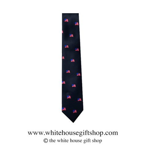 American Flags with Black Neck Tie from the Official White House Gift Shop