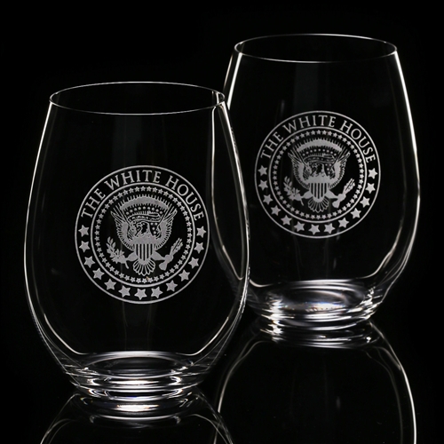 White House Wine Glass, stemless