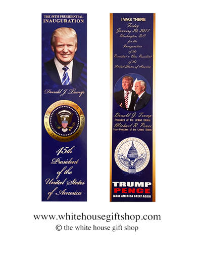 Official President Donald J. Trump Inauguration Bookmark, Now a Collectors Item!