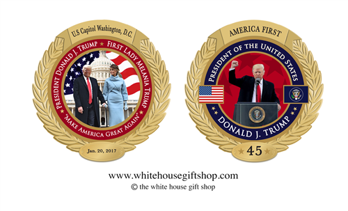 Inauguration Coin in President Trump's Historic Moments Series