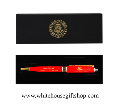 PRESIDENT DONALD J. TRUMP 45TH PRESIDENT SIGNATURE WITH PRESIDENTIAL EAGLE SEAL PEN