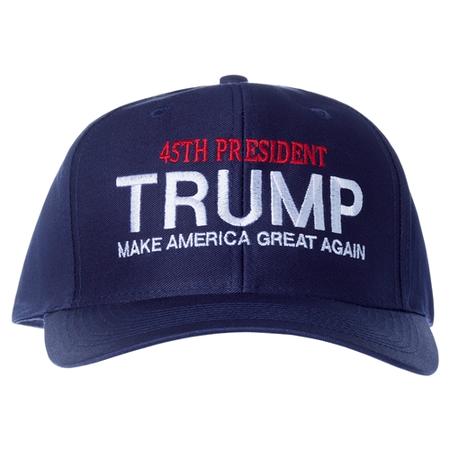 Donald J. Trump, Hat, Navy Blue, 45th President-at-Make America-Great-Again-from official white house gifts and gift shop-inauguration collection.