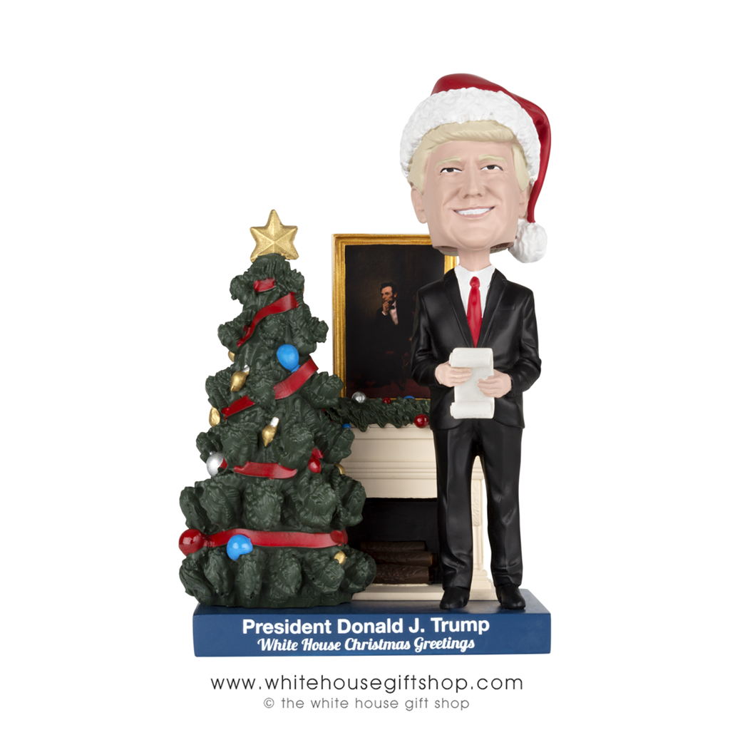 President Trump's 1st White House Christmas, Artist's Representation, #1 in  New Ongoing Presidents Bobble Series, Limited to 750, President Trump's