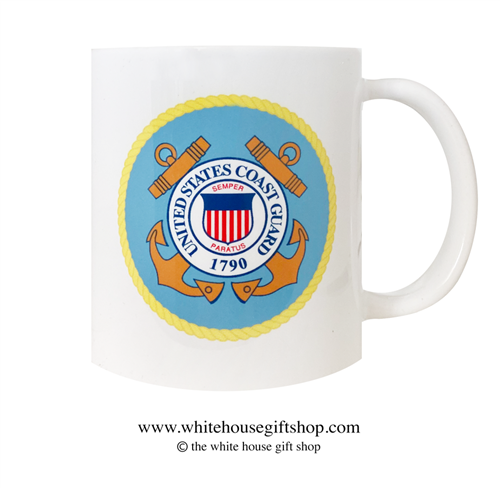 United States Coast Guard Coffee Mug, Presidential Joseph R. Biden Coffee Mug, Designed at Manufactured by the White House Gift Shop, Est. 1946. Made in the USA