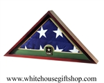 US Flag Display Case with Go Army Medallion