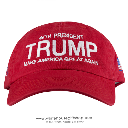 Donald J. Trump, Hat, 45th President -Make America-Great-Again, Made in USA, 100% American Made,-from official white house gifts and gift shop-historical collection.