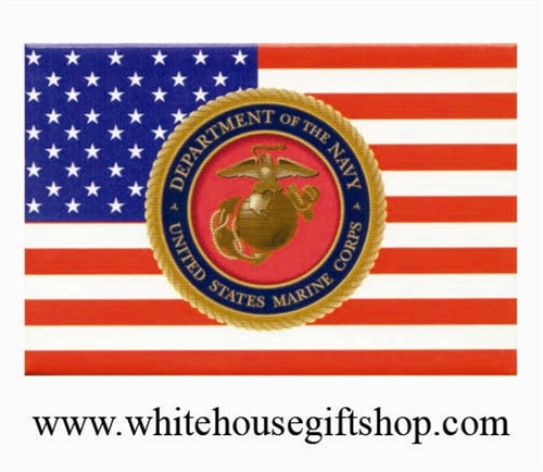 Magnets, United States Marine Corps Magnet and Flag, Sale