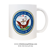 Department of the Navy Coffee Mug, Presidential Joseph R. Biden Coffee Mug, Designed at Manufactured by the White House Gift Shop, Est. 1946. Made in the USA