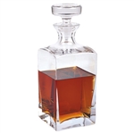 Sir Henry 10.5" Square Decanter, Lead Free Crystal