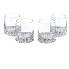 Park Ave 4pc Set On the Rocks 12 oz Whiskey Glasses, Lead Free Crystal